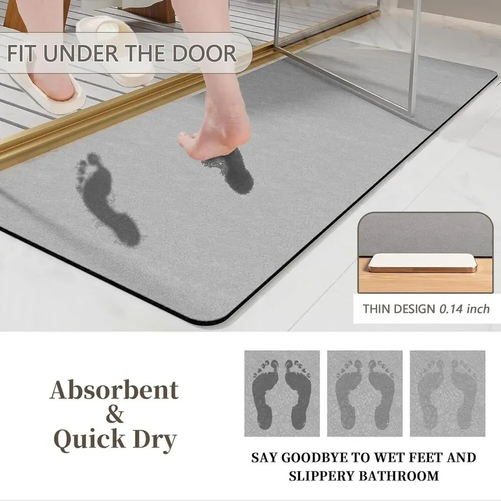 Southwestern Aztec Bath Mat 17x24 Diatomaceous Earth Non Slip Absorbent Washable